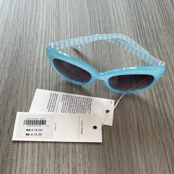 NWT Janie and Jack Sunglasses Set of 2 Tortoise & Blue 2-4 Years - Picture 10 of 11